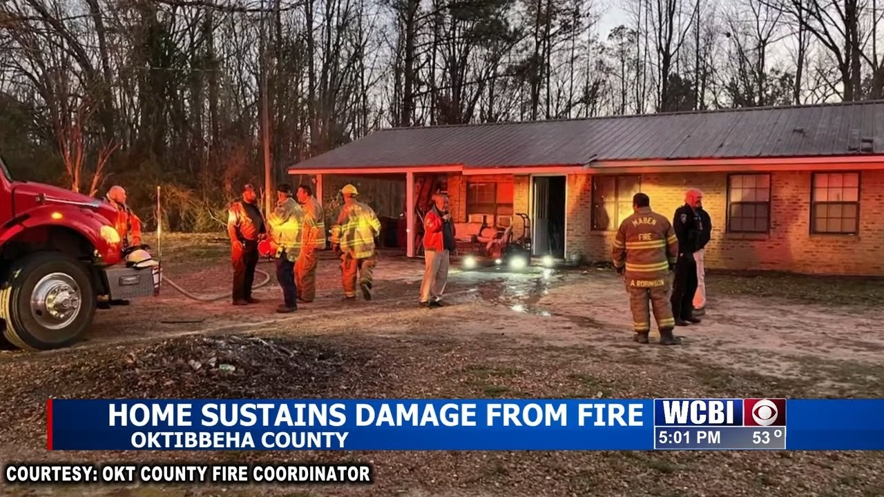 Firefighters save home after a structure fire in Oktibbeha Co.
