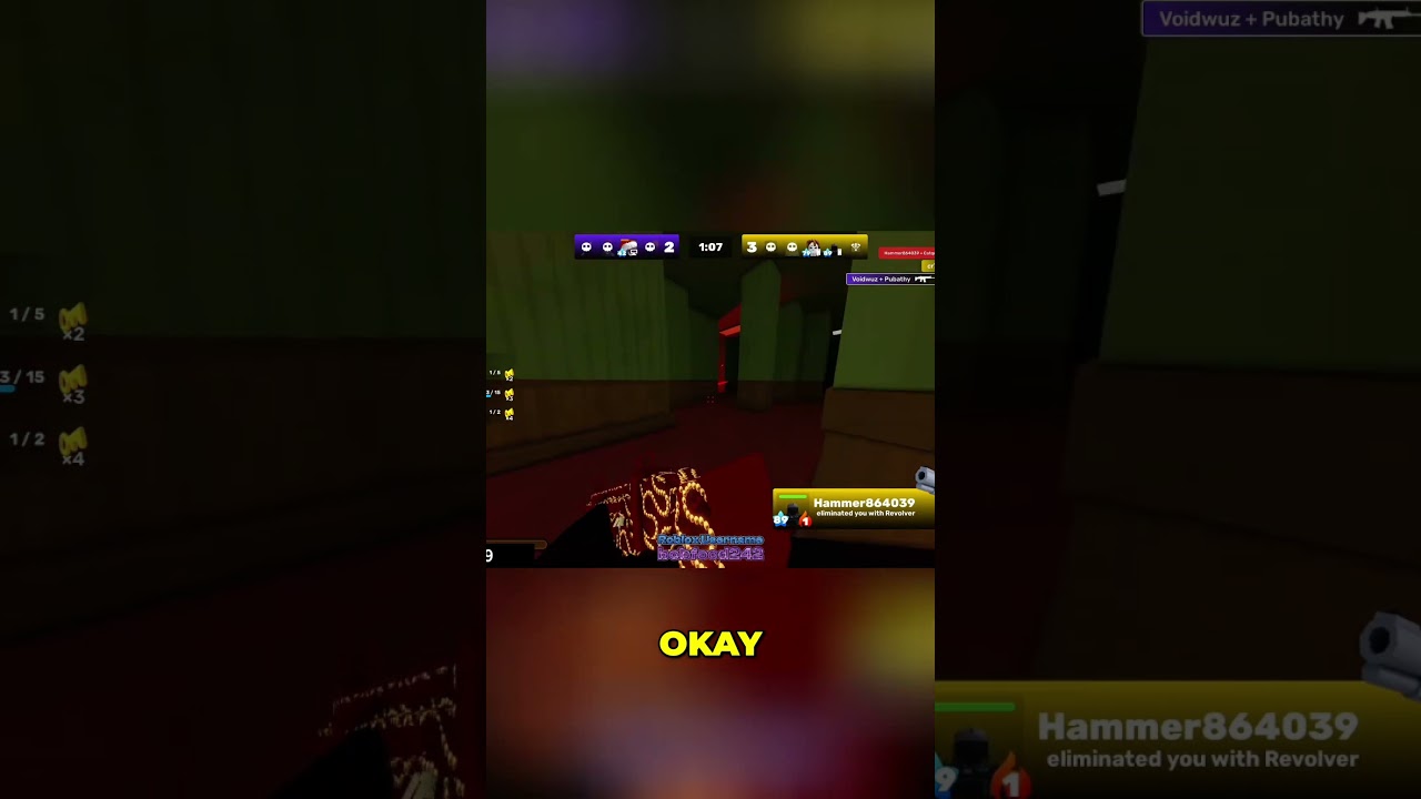 Flare Gun Vibes & Shotgun Fights  Intense Corridor Chaos! #roblox #rivals #shorts