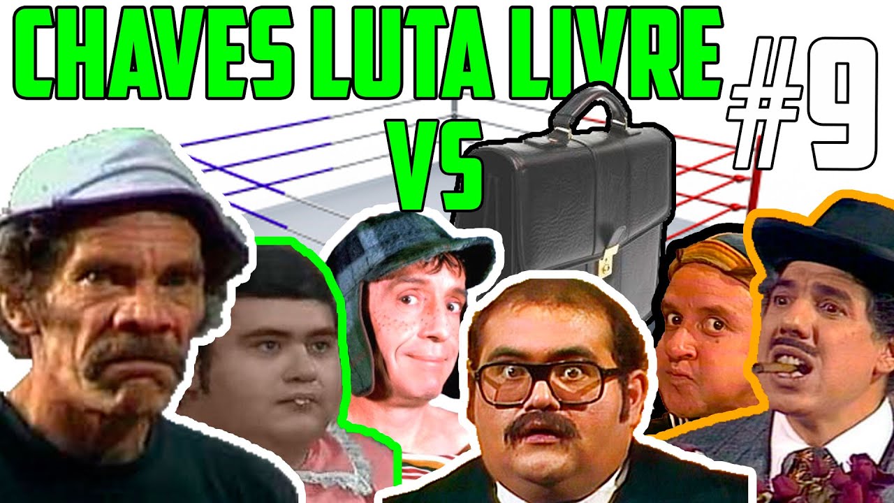 Turma do chaves luta livre #9 - A luta da boa vizinhança + maleta do Sr. Barriga (1080p 60fps)