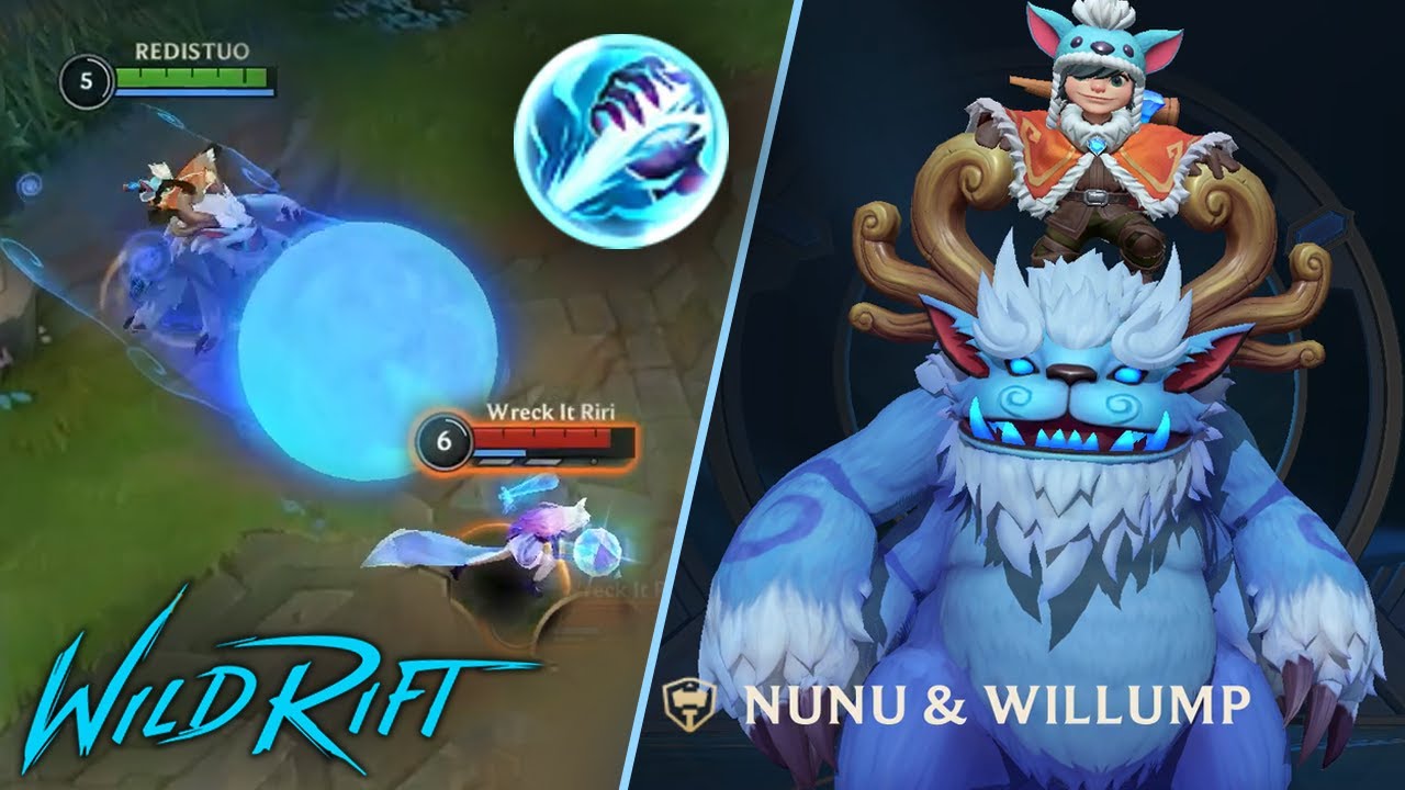 Wild Rift NUNU Jungle Gameplay | New champion (Build & Runes)