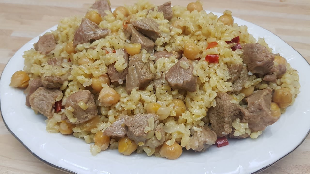 Etli Bulgur Pilavı Tarifi - Nohutlu Müthiş Bir Pilav / YÖRESEL LEZZETLER