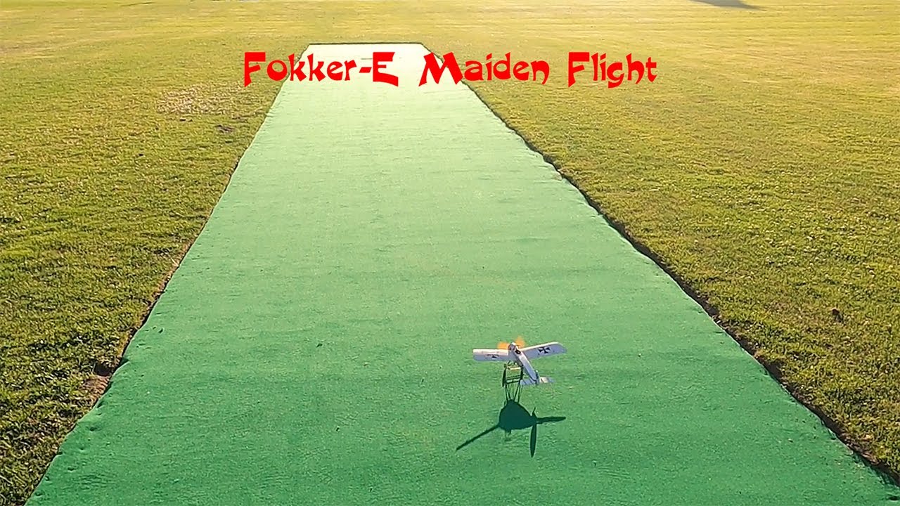 04 Fokker E Maiden Flight - Dancing Wings Hobby micro balsa radio control plane