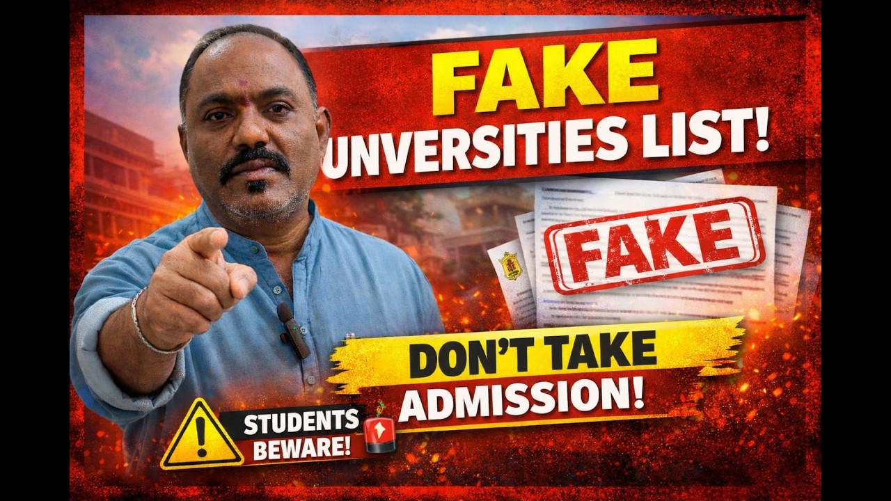 UGC Fake Universities List 2026 | Students Must Watch ⚠️