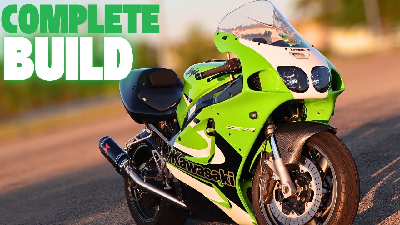 ZX7R COMPLETE TIME LAPSE | 1999 KAWASAKI ZX7R | BUILDING A ZX7R IN 60 MINUTES!