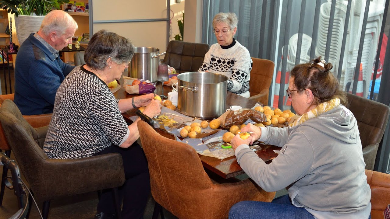 Winterschool, stamppot buffet