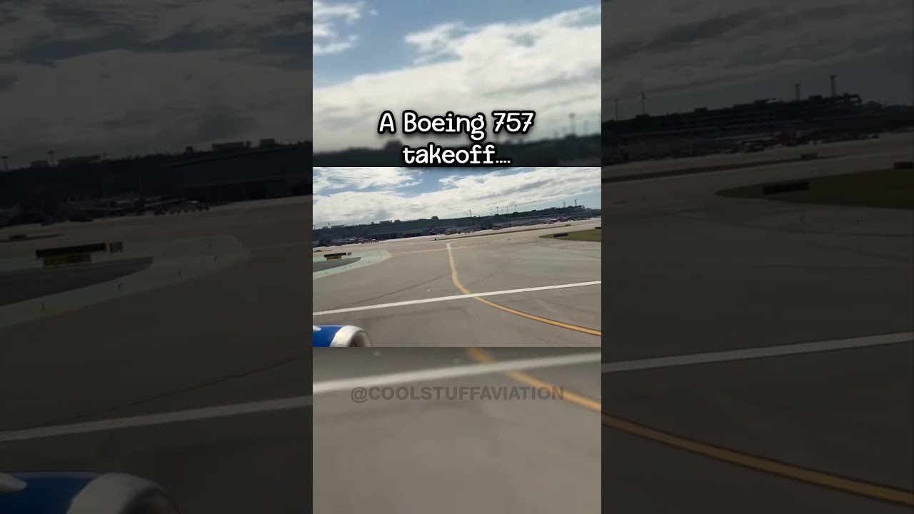 A Boeing 757 Takeoff..... 🔊✈️#avgeeks #aviation #airline #planes #flight