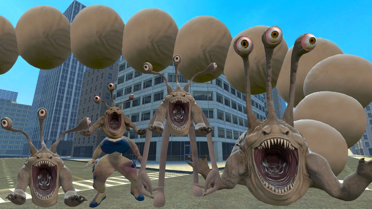 NEW EVOLUTION OF ROBLOX HUNGRY SEA MONSTER CREATURE HEAR ME OUT & INNYUME SMILEY'S in Garry's Mod!!
