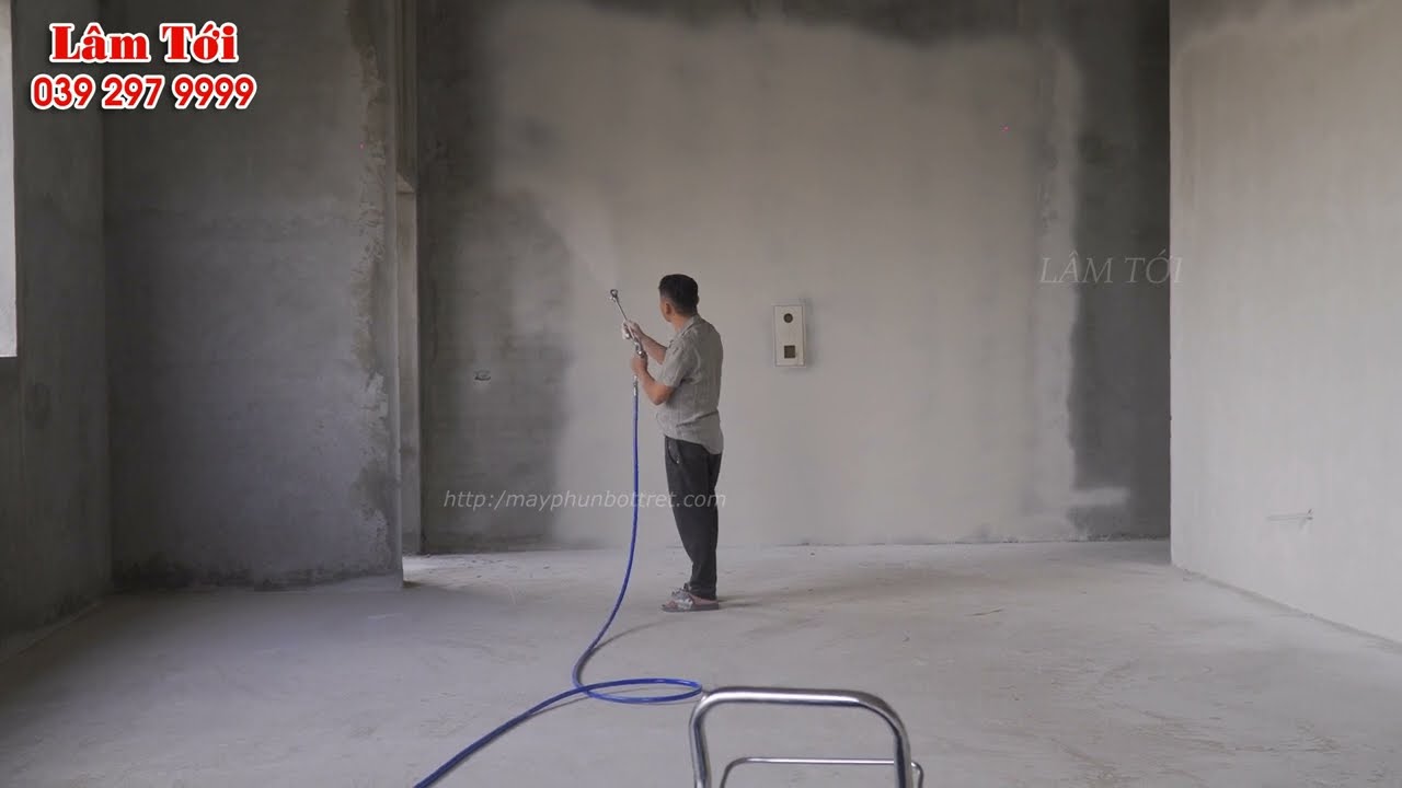 Chia Sẻ Kinh Nghiệm Sử Dụng Máy Phun Bột Trét Bột Bả Cho Người Mới Bắt Đầu