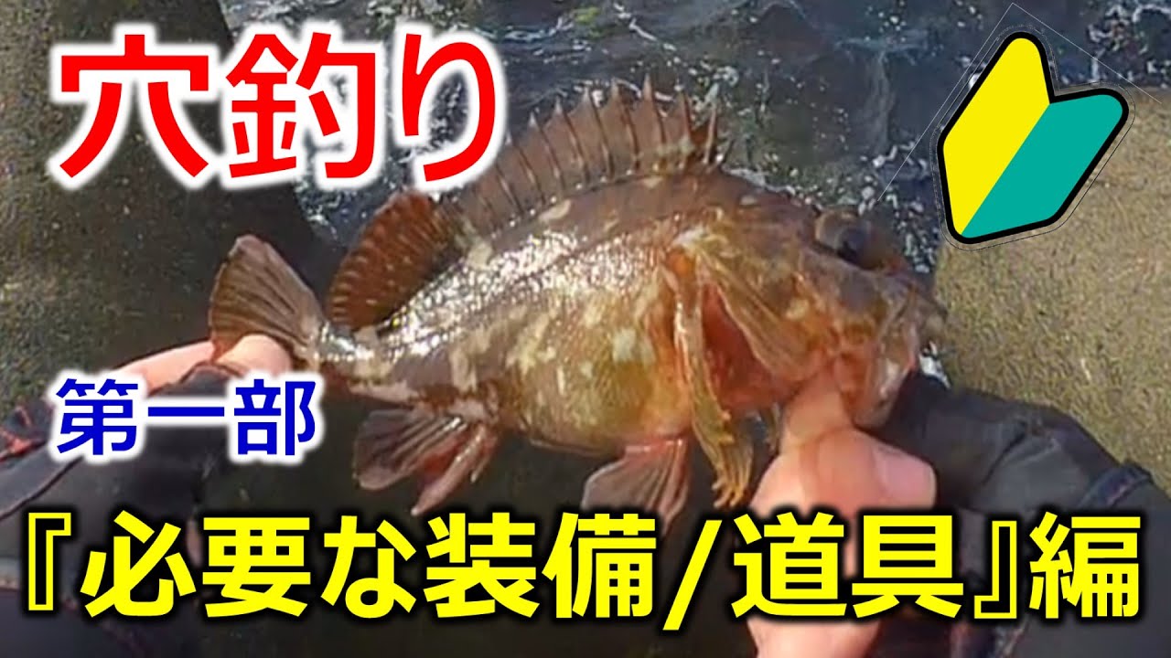 【穴釣り初心者向け】穴釣りに必要な装備/道具