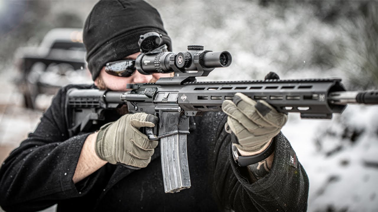 Shooting in the Snowy Arizona Desert!