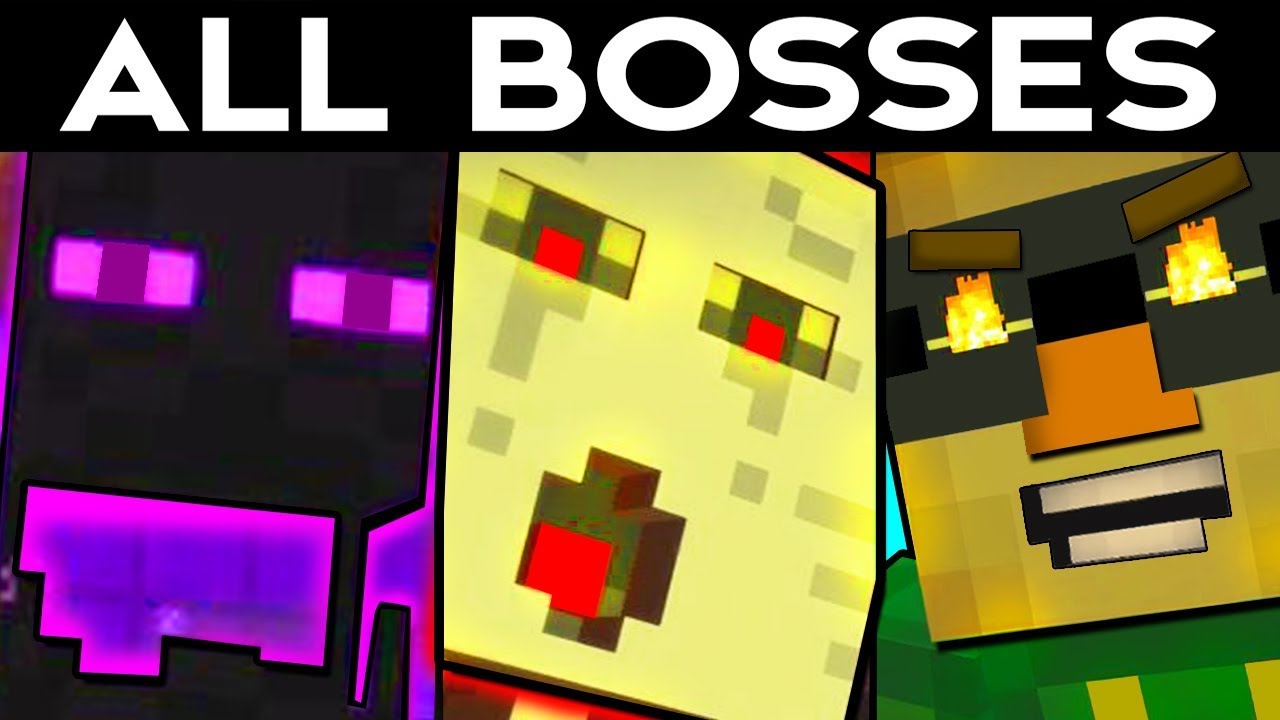 Minecraft Story Mode  - ALL BOSSES + ALL SECRET BOSS FIGHTS