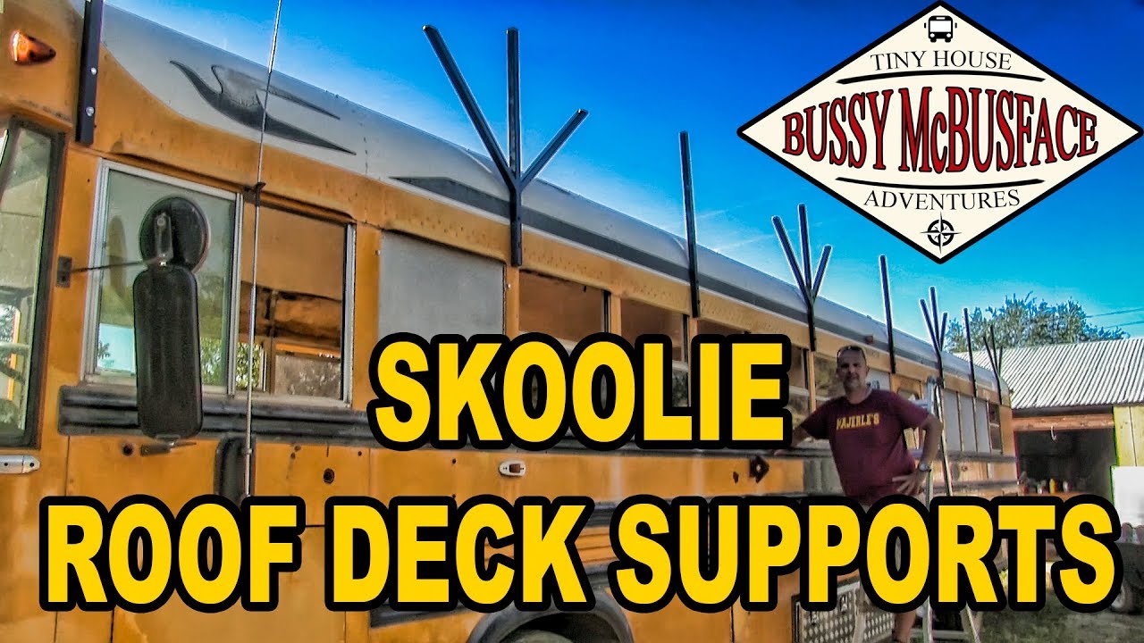 Skoolie 40-foot Roof Deck Supports
