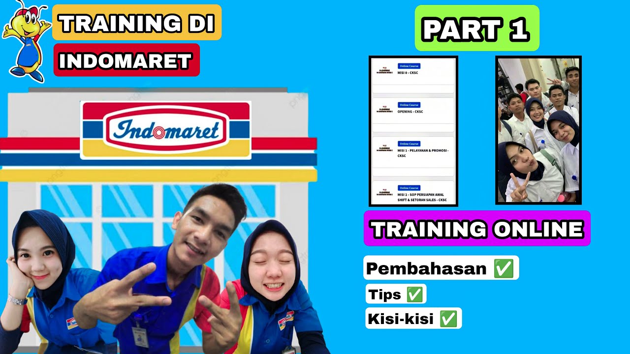 TAHAP TRAINING DI INDOMARET. (PART 1/2)