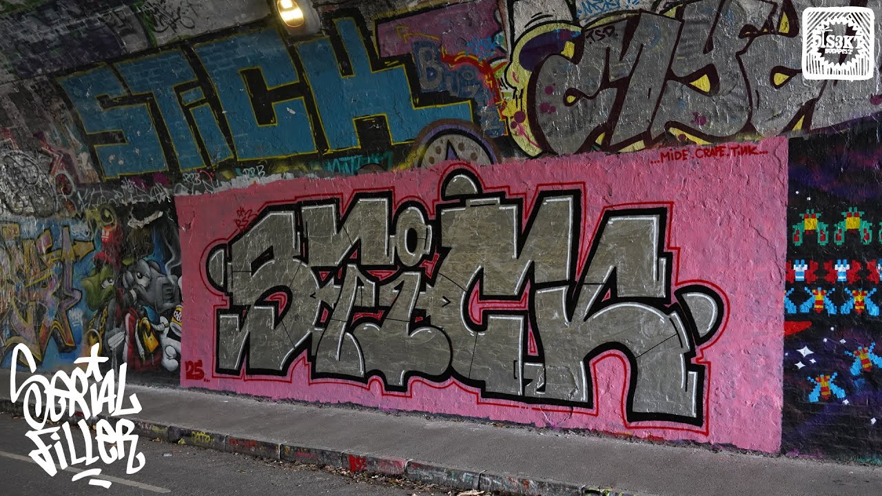 SERIAL FILLER #20 GRAFFITI Chrome piece in the tunnel