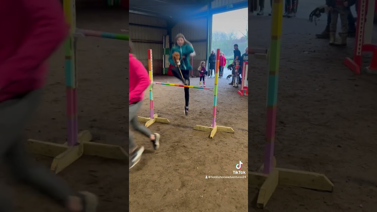 Demir joined us in a demo of what we do at our competitions (link in bio to book on!) #hobbyhorse