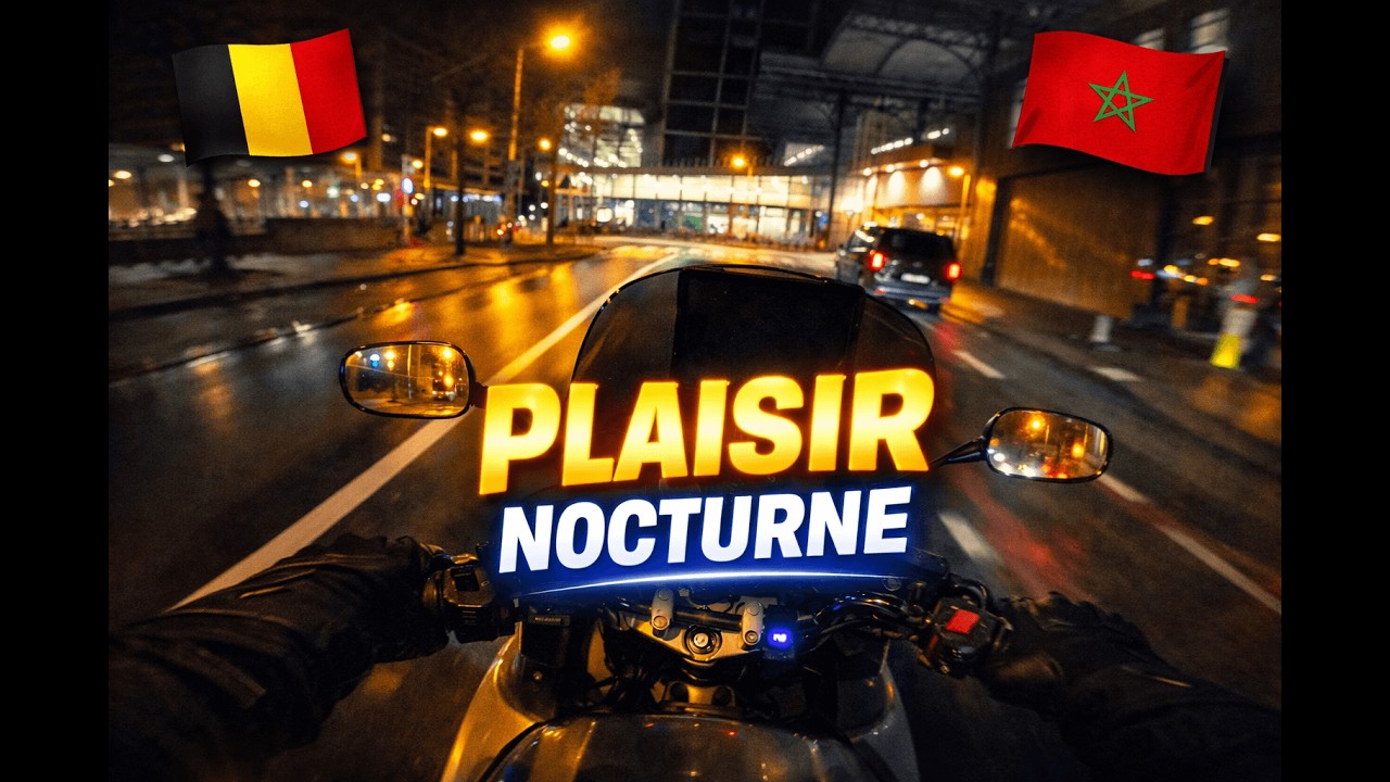 🇧🇪🇲🇦 Retour de taf, pas pressé de rentrer...  MotoVlog#28