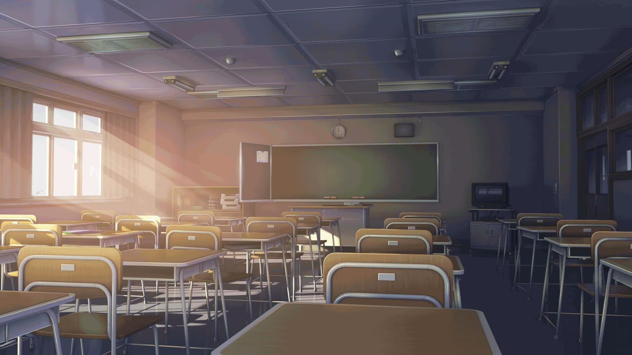 3-Hour Cozy Anime Classroom Ambience | Relaxing Study & Writing Background Noise