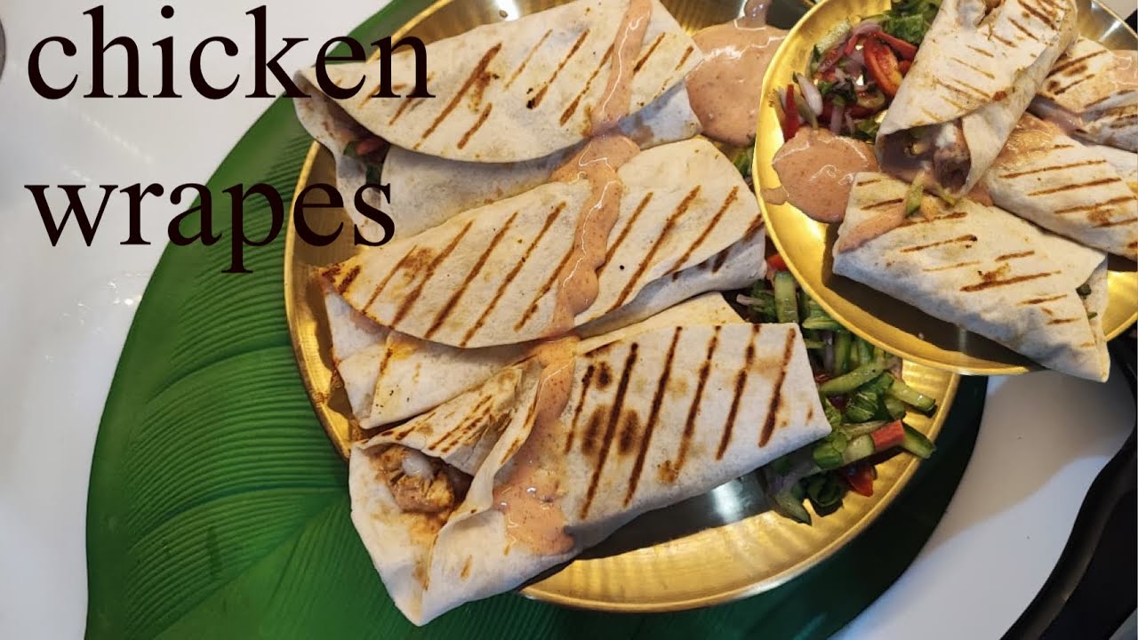 Chicken Wrap recipe | Easy n Healthy Homemade Chicken Wraps Recipe | Dinner  idea| shwarma recipe