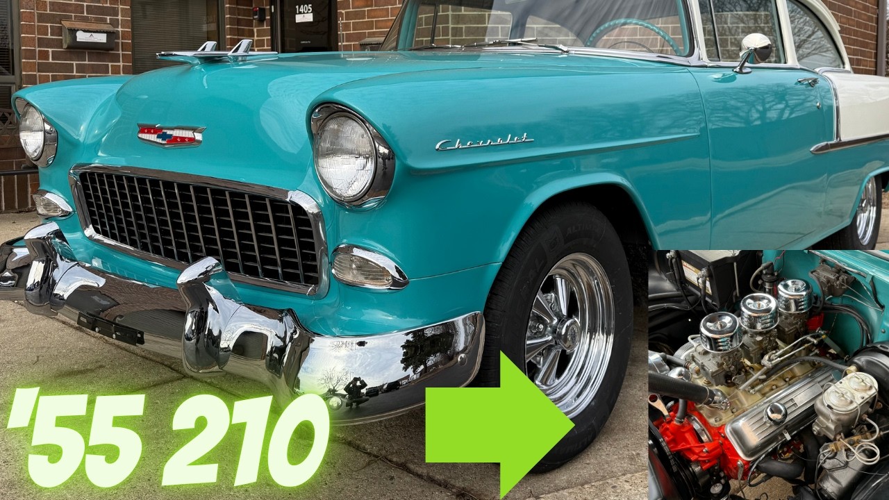 Chevrolet 210 1955 года — карбюраторы Tri-Power — 4-ступенчатая механическая коробка передач