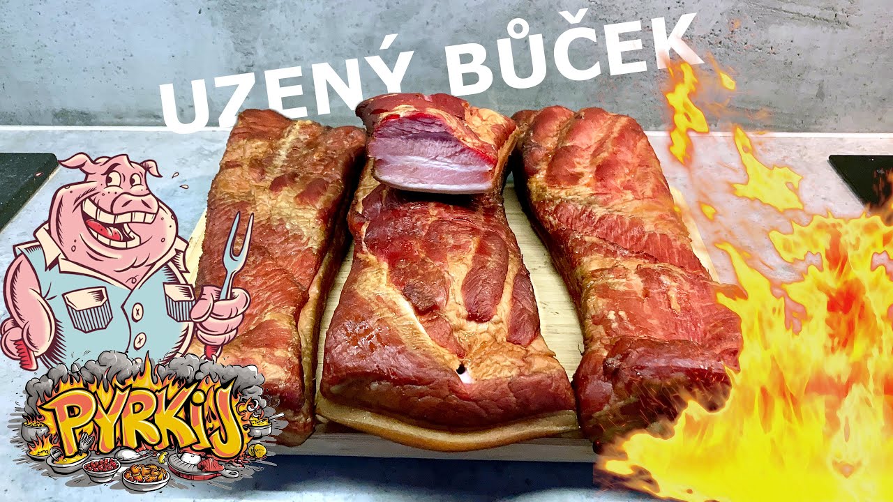 🔥Luxusní domácí uzený bůček 🤤😋👍 #cooking #food #recipe #smoke