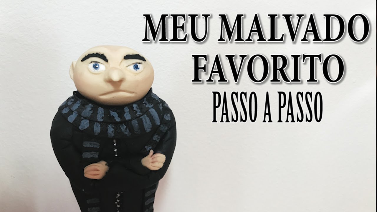 Como Modelar Gru ( Meu Malvado Favorito) Passo a Passo by Cup n Cakes Gourmet