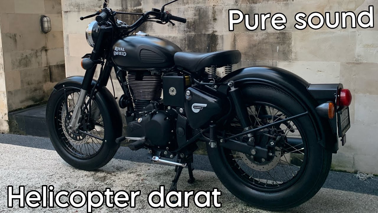 Pure sound Helicopter darat, royal enfield classic 500 stealth black