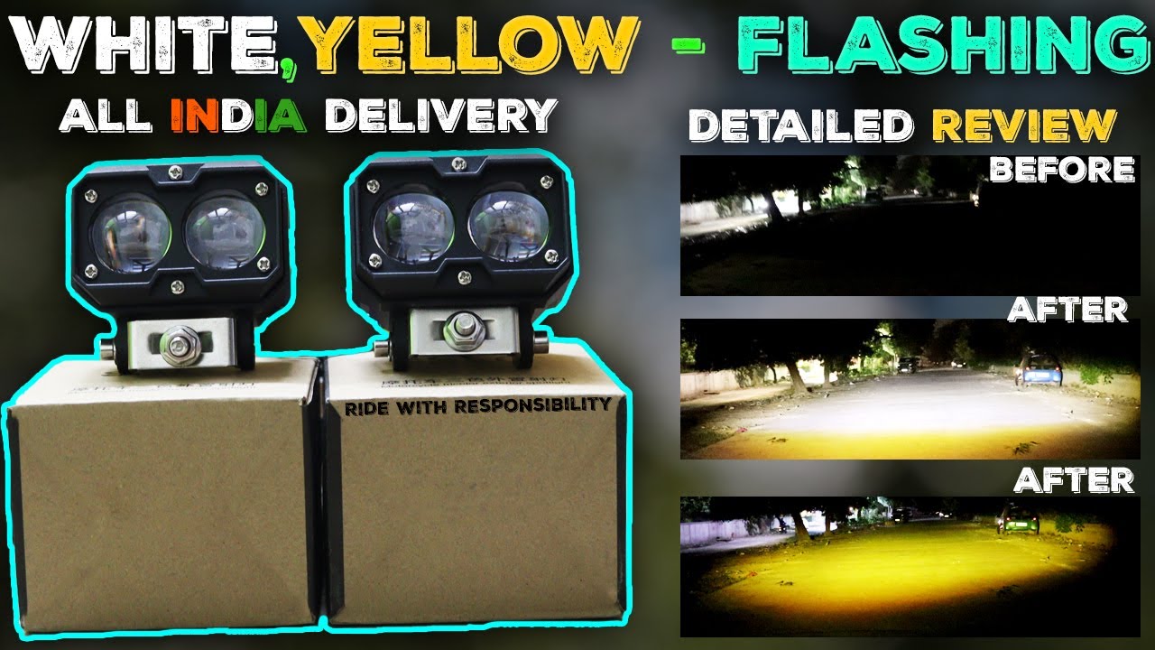 Two Lense - Flashing Option | Fog lights | Double Lens Fog Lights | Fog Lights Two Lense