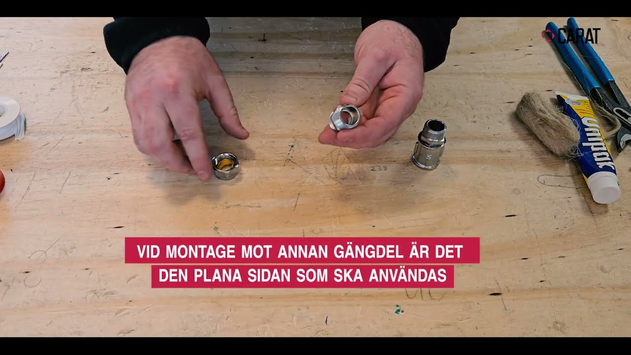 Montera rörgänga med lin och pasta