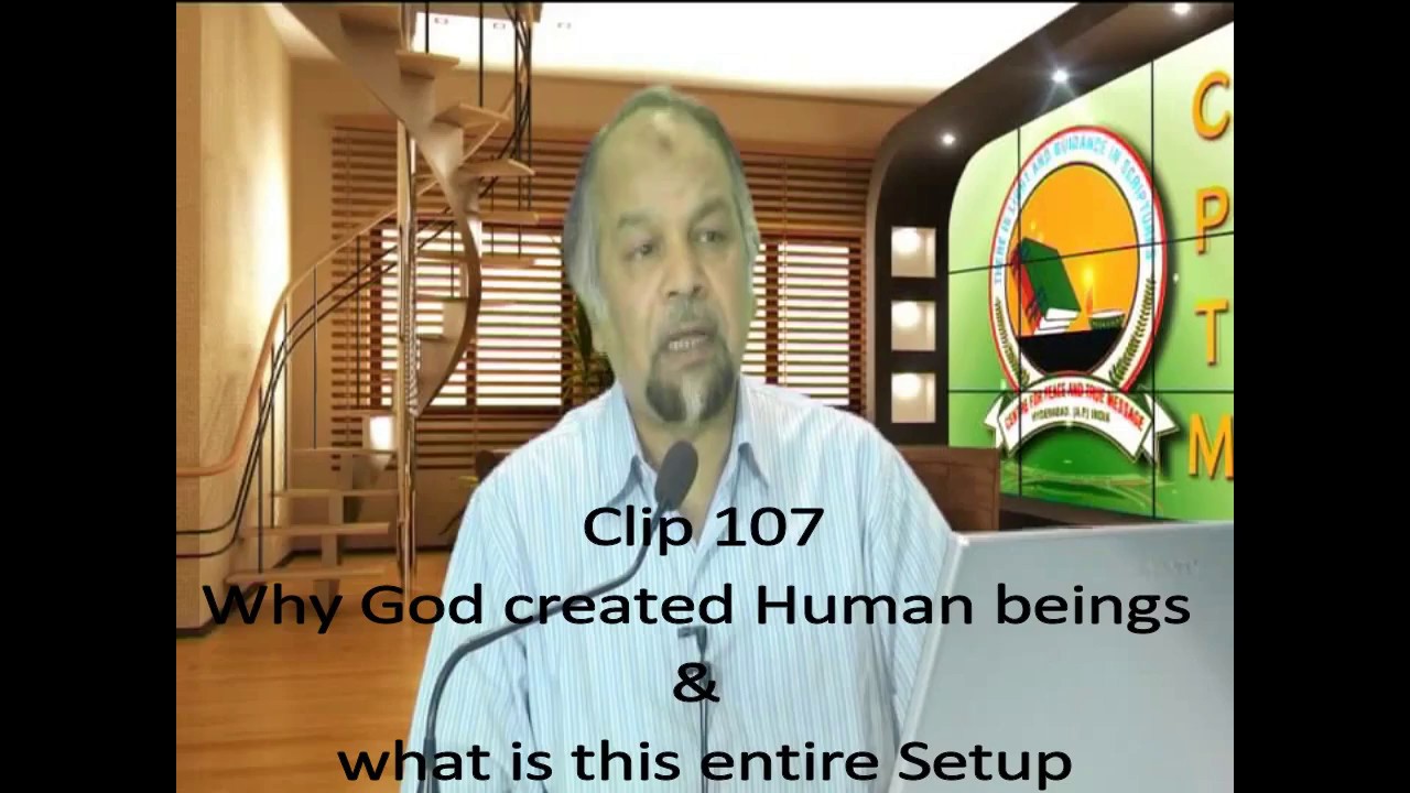 Why God created Human beings & what is this entire setup - Allama Syed Abdullah Tariq