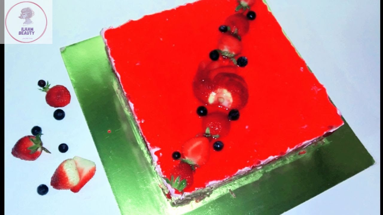 اسهل طريقة تحضير طارط🍰  او شيز كيك بالفريز🍓 بدون فرن وبكلاصاج بسيط جدا😍