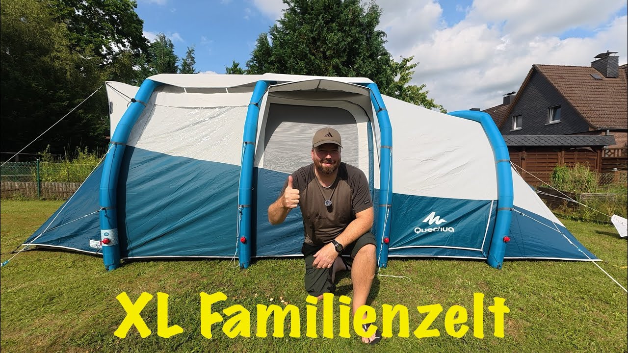 ⛺️ Aufblasbares XL Familienzelt von Decathlon - Quechua Air Seconds 6.3 Fresh&Black
