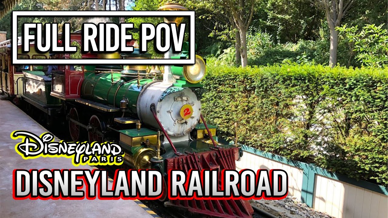 Disneyland Railroad Full Ride POV - Disneyland Paris