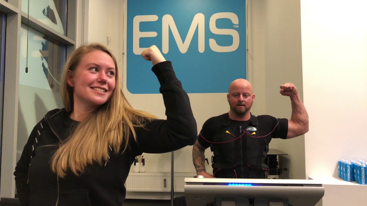 Morten f&aring;r styrket ryggen med EMS !