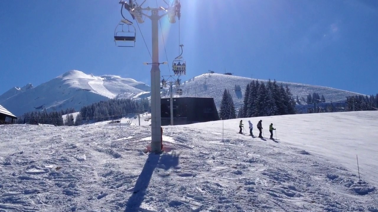 Télésiège débrayable triplace du Crêt du Merle, La Clusaz Poma (1974-2017) 2017
