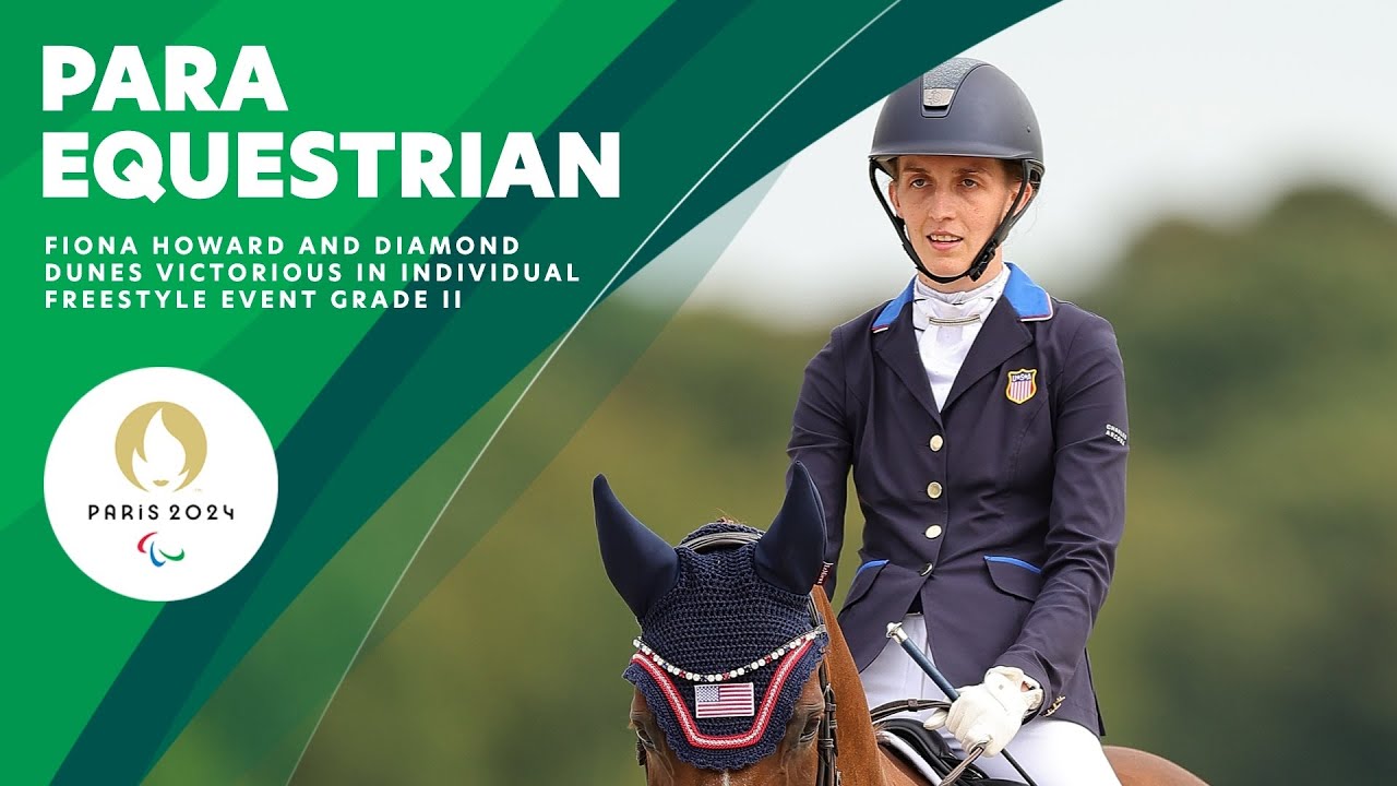 Fiona Howard & Diamond Dunes Secure Third Paralympics Gold In The Individual Freestyle Grade II 🇺🇸 🐴