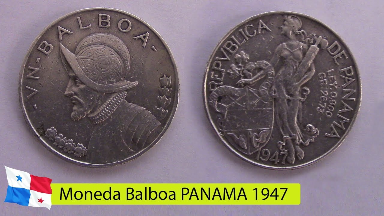 Moneda Balboa PANAMA 1947 numismatica
