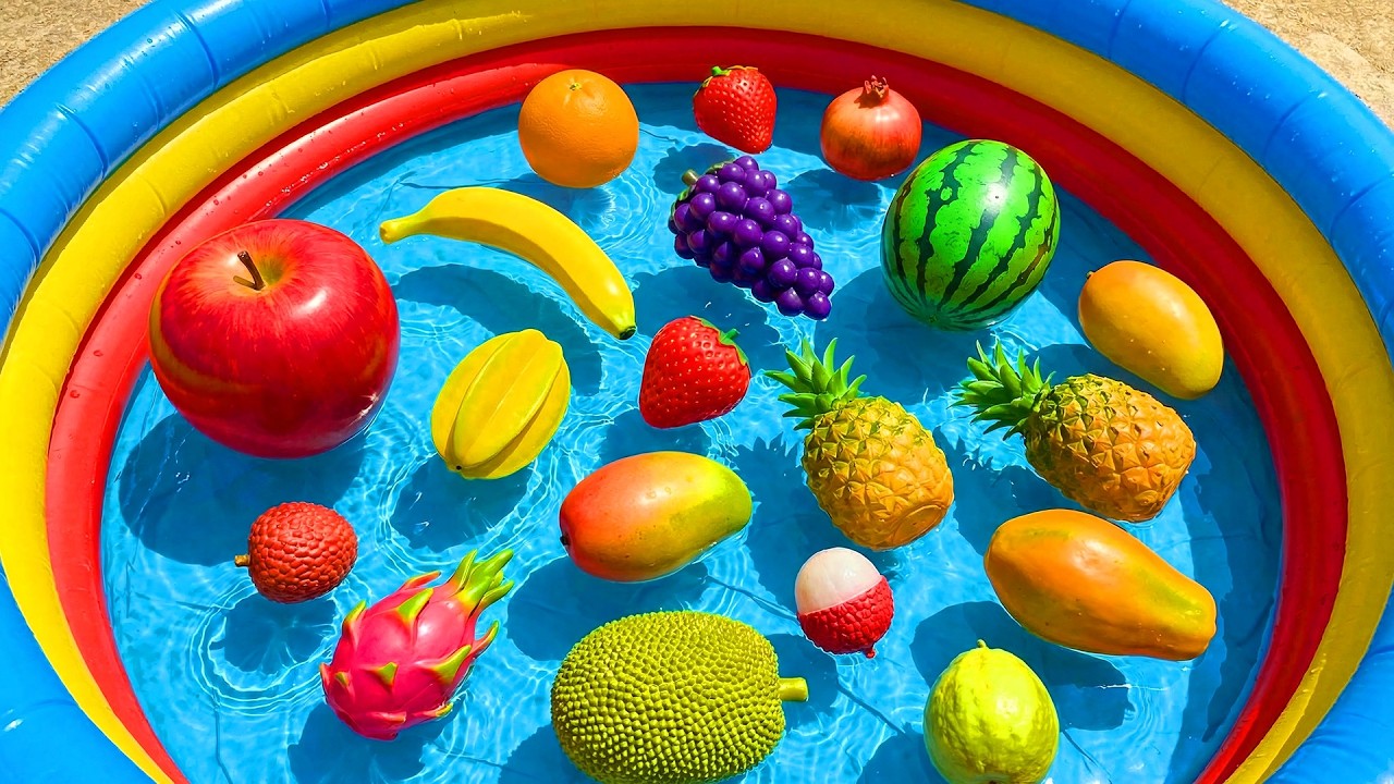 Learning Fruits with Toys | Kids Learn Yummy Fruits | Fruits Names & Facts | Preschool Learning