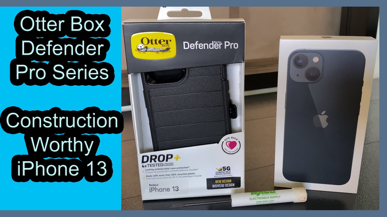 Otterbox Defender Pro Series Case Installed on an iPhone 13...THE EASY WAY!!!  Construction Approved