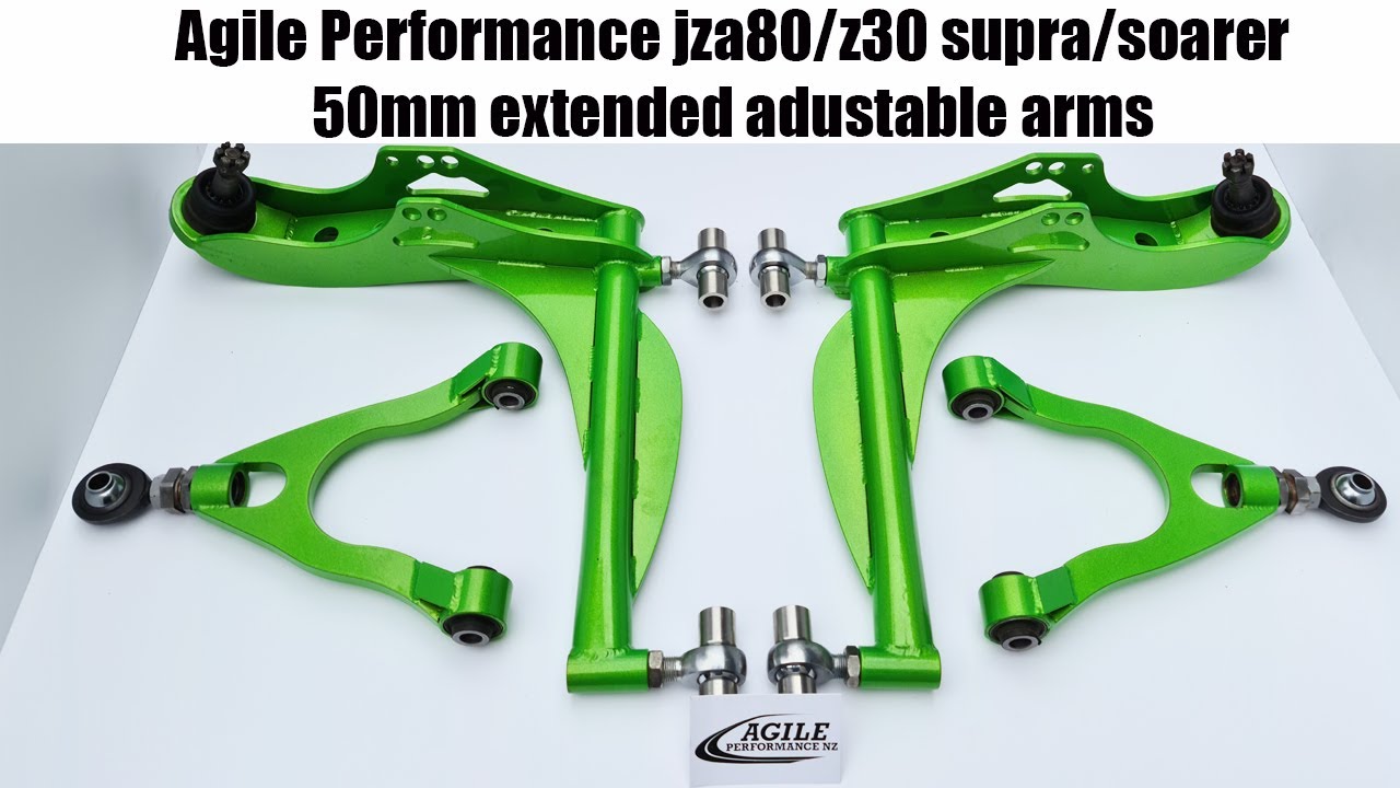 Agile Performance Jza80/Z30 Supra/Soarer 50mm extended trackwidth adjustable arms