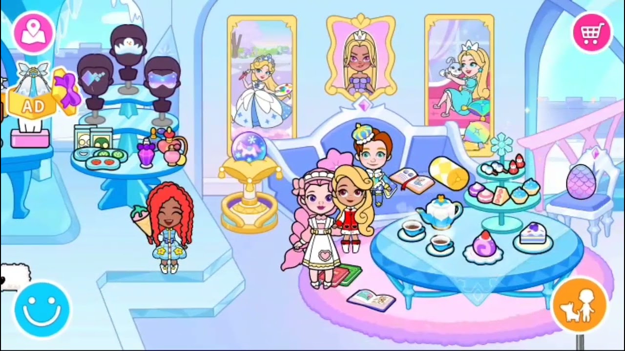 Paper Princess's fantasy Life.          I made 4 little princesses👸👸👸👸!      SO CUTE 🤩🤗🌸