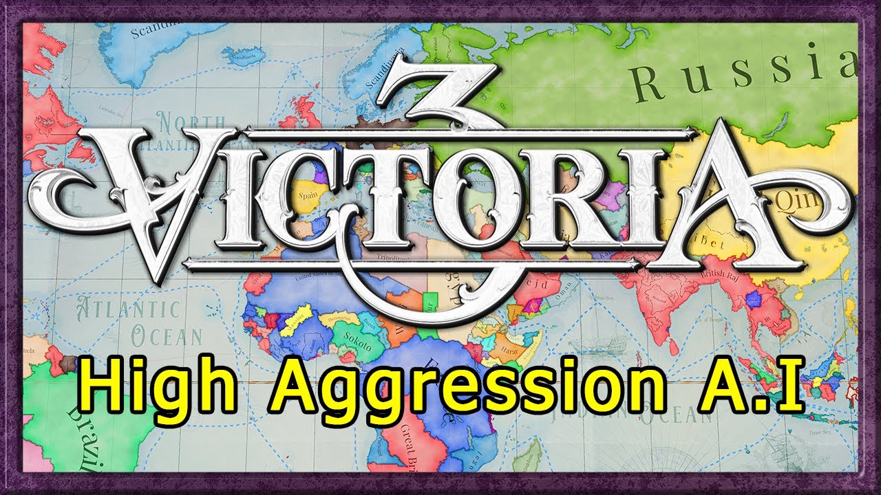 Victoria 3 Timelapse with High Aggression A.I (1836 to 1936)