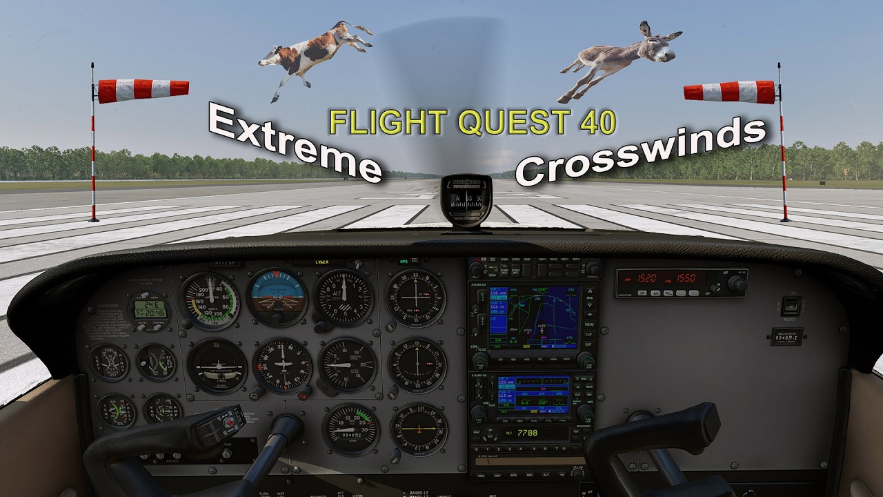 Wednesday Wings. Conquer The Crosswind. X-Plane12