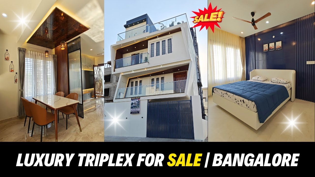 Fully furnished Triplex Bungalow for sale || Bangalore || by Skanda Architects