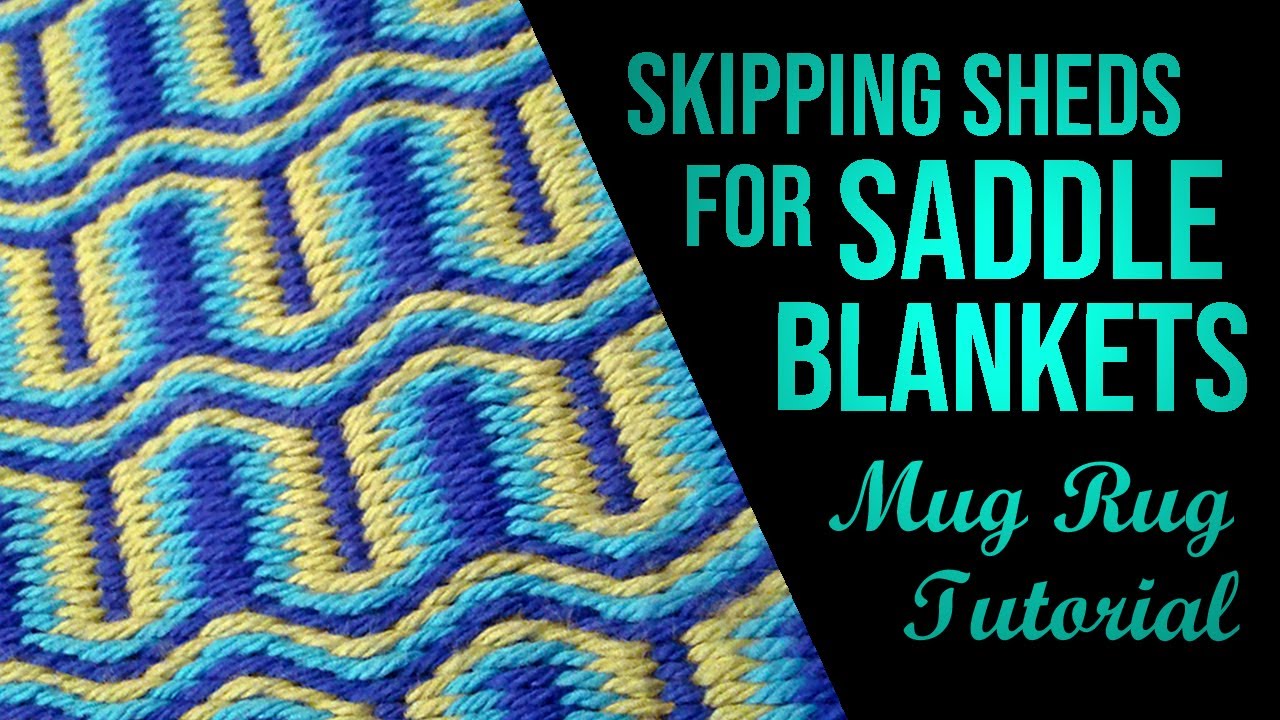 Skip Shed Saddle Blanket Weaving | Mug Rug Tutorial 9