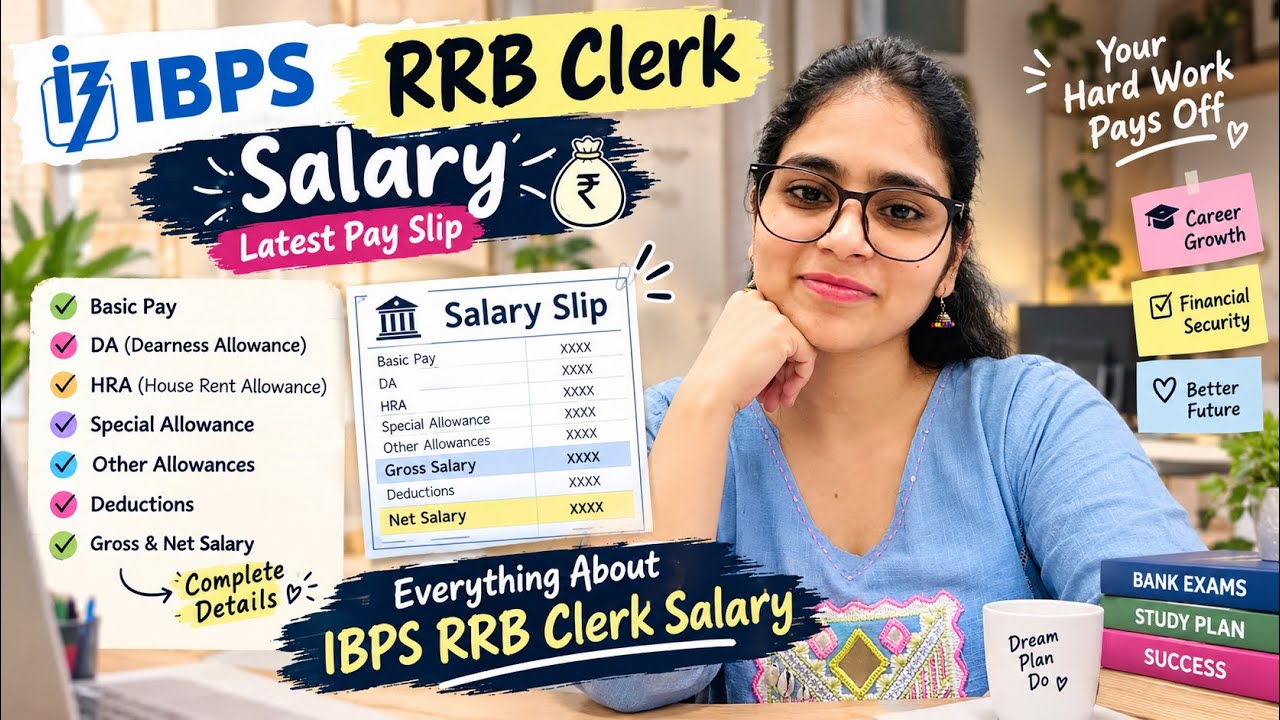 IBPS RRB Clerk Salary 2026 💰 | Latest Salary Slip + HRA + DA + Perks & Allowances | Complete Details