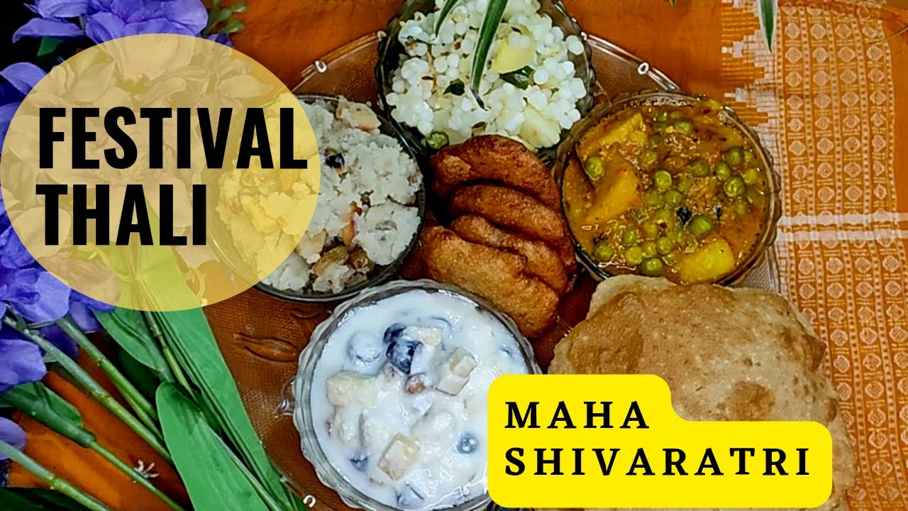 Festival Thali - Maha Shivarathiri | Shivaratri special recipes| #VratkiRecipe|Spiceup with Sibani