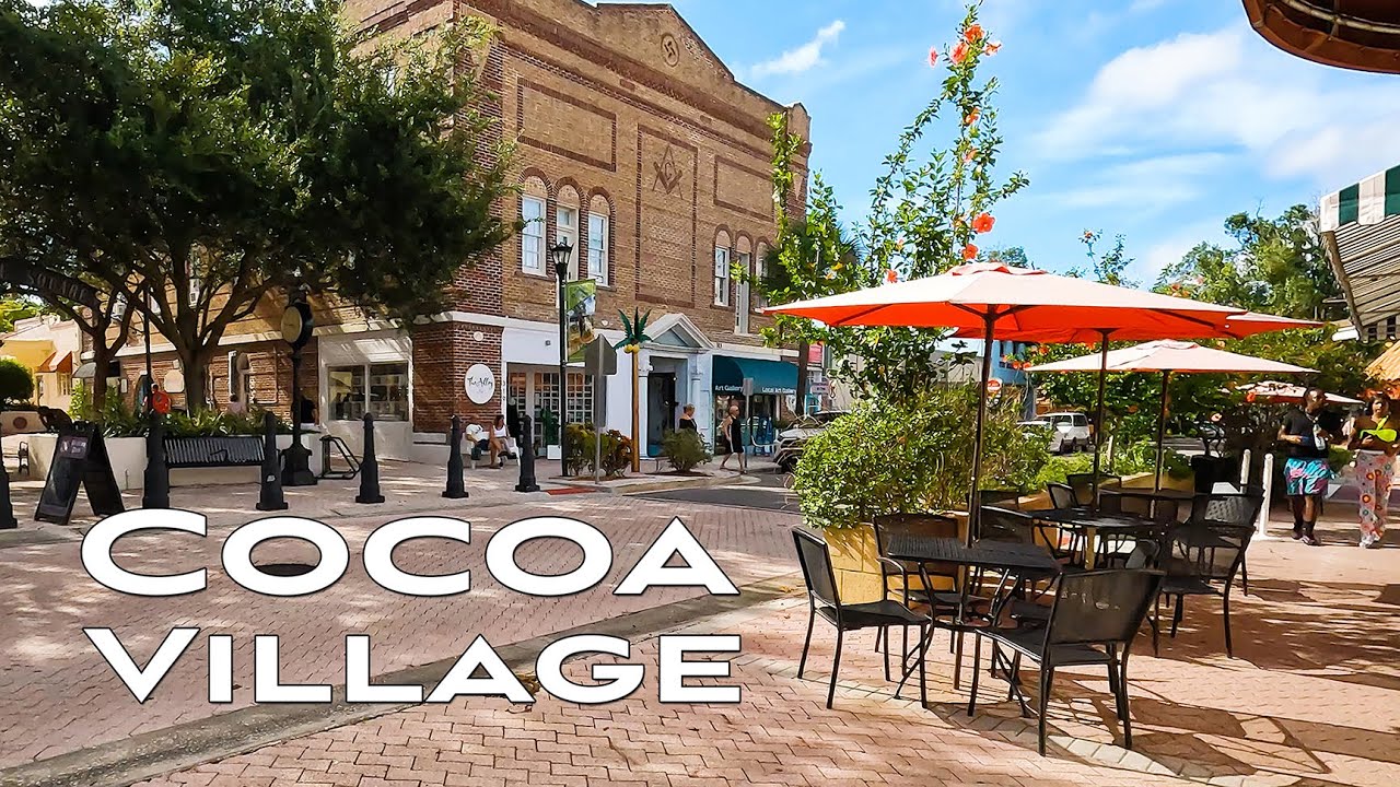 [4K] Walking around Historic Cocoa  Village in Cocoa, FL | Space Coast