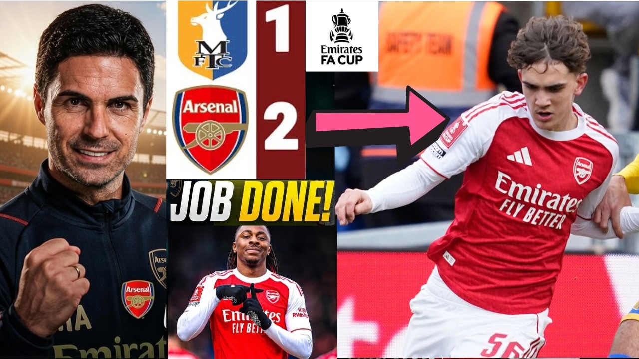 Arsenal Into FA Cup Quarters: Exceptional Dowman & Eze Sink Mansfield 2-1