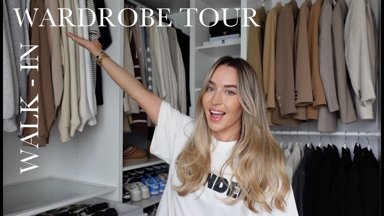 WALK IN WARDROBE TOUR!! | DIY WARDROBE FOR UNDER £1000!! | Freya Killin