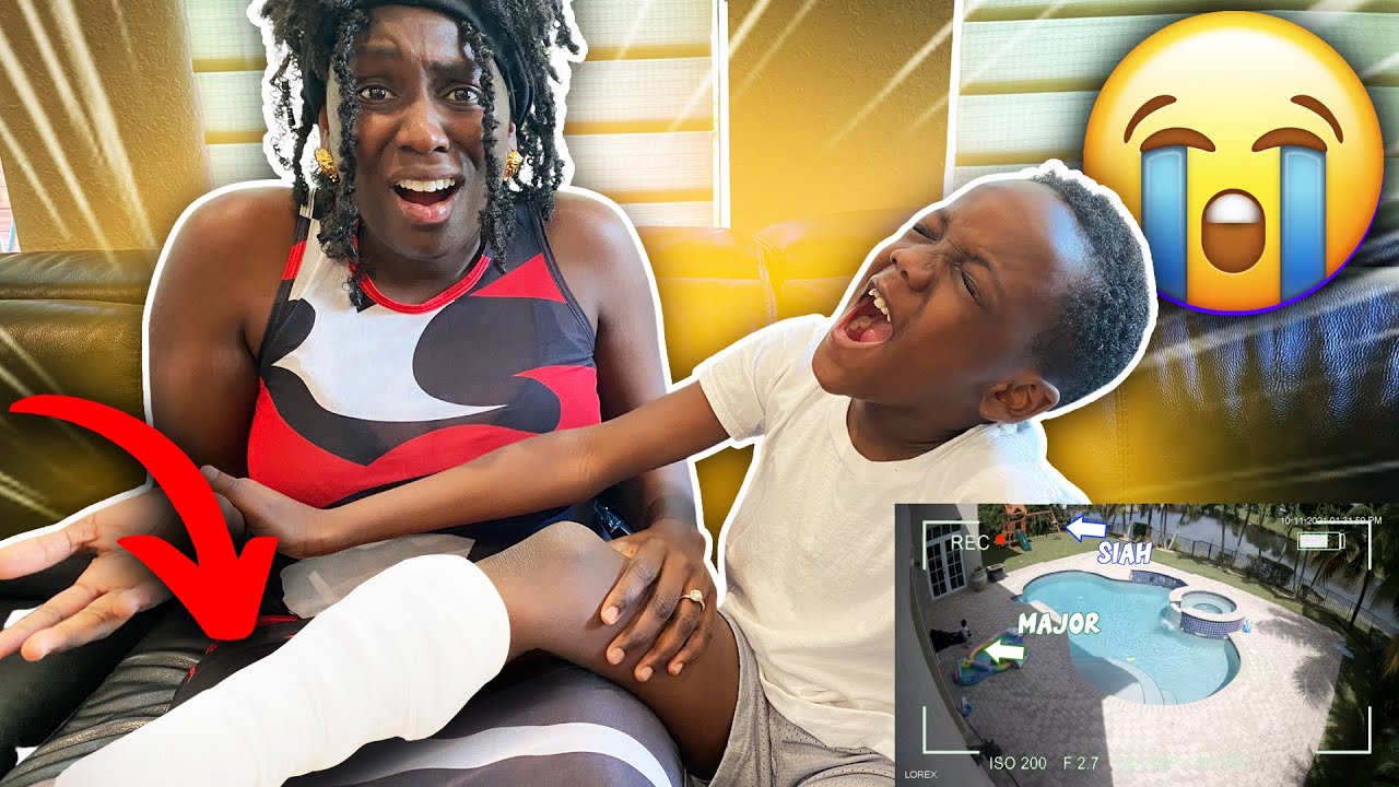 BOY Injured His Leg Trying To SAVE Baby Brother *Caught On Camera*